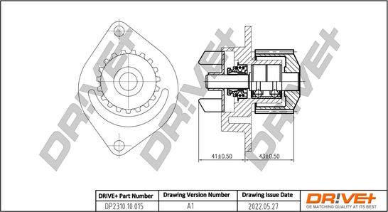 Dr!ve+ DP2310.10.015 - Water Pump autospares.lv