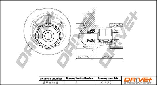 Dr!ve+ DP2310.10.011 - Water Pump autospares.lv