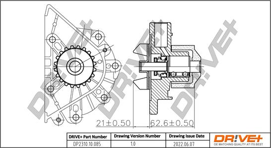 Dr!ve+ DP2310.10.085 - Water Pump autospares.lv