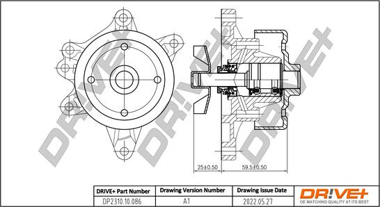 Dr!ve+ DP2310.10.086 - Water Pump autospares.lv