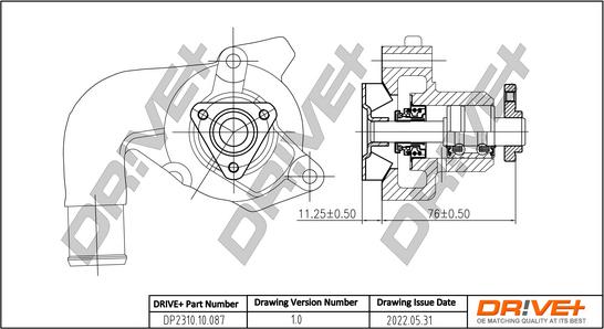 Dr!ve+ DP2310.10.087 - Water Pump autospares.lv