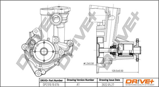 Dr!ve+ DP2310.10.076 - Water Pump autospares.lv