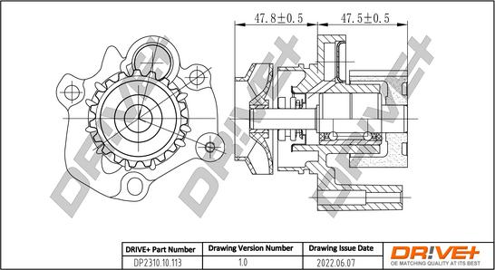 Dr!ve+ DP2310.10.113 - Water Pump autospares.lv