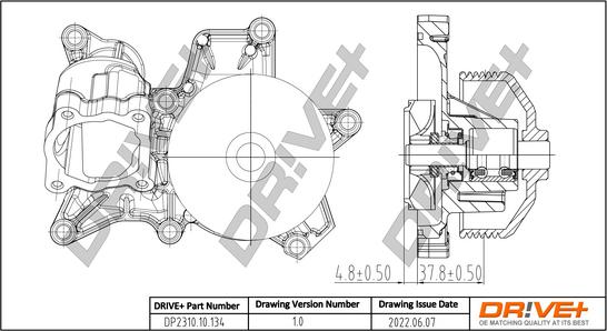 Dr!ve+ DP2310.10.134 - Water Pump autospares.lv