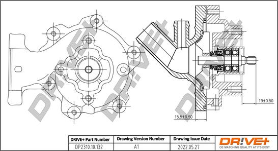 Dr!ve+ DP2310.10.132 - Water Pump autospares.lv