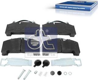 DT Spare Parts 4.90935 - Brake Pad Set, disc brake autospares.lv