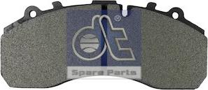 DT Spare Parts 4.90930 - Brake Pad Set, disc brake autospares.lv