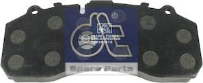 DT Spare Parts 4.90930 - Brake Pad Set, disc brake autospares.lv