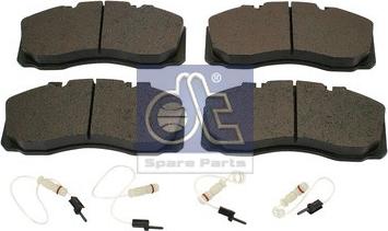 DT Spare Parts 4.90931 - Brake Pad Set, disc brake autospares.lv