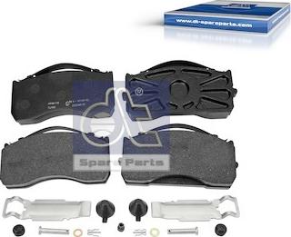 DT Spare Parts 4.90933 - Brake Pad Set, disc brake autospares.lv