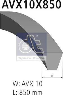 DT Spare Parts 4.80610 - V-Belt autospares.lv