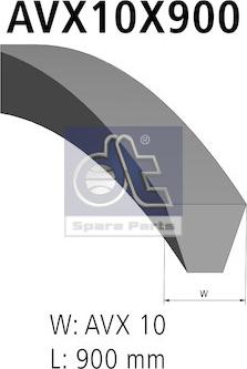 DT Spare Parts 4.80611 - V-Belt autospares.lv