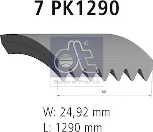 DT Spare Parts 4.81421 - V-Ribbed Belt autospares.lv