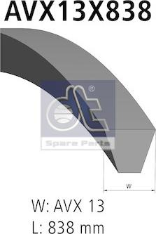 DT Spare Parts 4.81173 - V-Belt autospares.lv