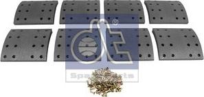 DT Spare Parts 5.92142 - Brake Lining Kit, drum brake autospares.lv