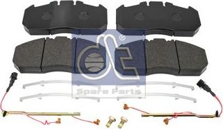 DT Spare Parts 6.95101 - Brake Pad Set, disc brake autospares.lv