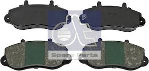 DT Spare Parts 6.95119 - Brake Pad Set, disc brake autospares.lv