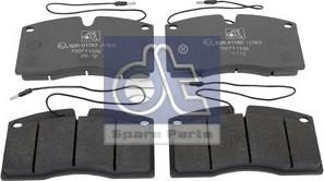 DT Spare Parts 6.95116 - Brake Pad Set, disc brake autospares.lv