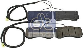 DT Spare Parts 6.95111 - Brake Pad Set, disc brake autospares.lv