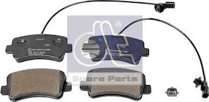 DT Spare Parts 6.95124 - Brake Pad Set, disc brake autospares.lv