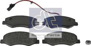 DT Spare Parts 6.95123 - Brake Pad Set, disc brake autospares.lv