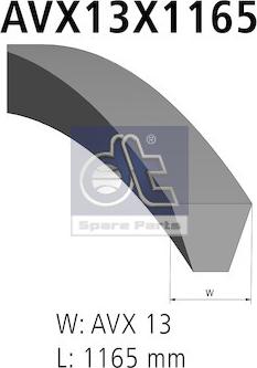 DT Spare Parts 6.31417 - V-Belt autospares.lv