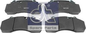 DT Spare Parts 10.34125 - Brake Pad Set, disc brake autospares.lv