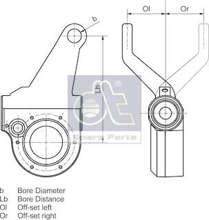 DT Spare Parts 3.62412 - Adjuster, braking system autospares.lv