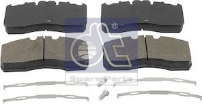 DT Spare Parts 10.24000 - Brake Pad Set, disc brake autospares.lv