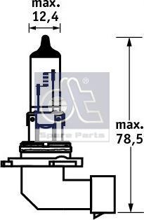 DT Spare Parts 11.84140 - Bulb, fog light autospares.lv