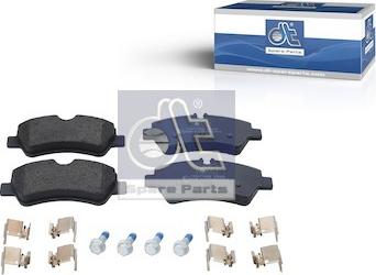 DT Spare Parts 13.93106 - Brake Pad Set, disc brake autospares.lv