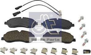 DT Spare Parts 13.93108 - Brake Pad Set, disc brake autospares.lv