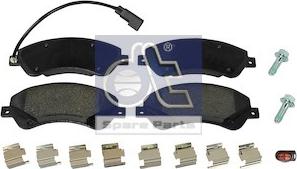 DT Spare Parts 13.93103 - Brake Pad Set, disc brake autospares.lv