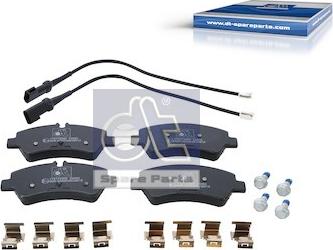 DT Spare Parts 13.93112 - Brake Pad Set, disc brake autospares.lv