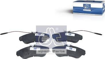 DT Spare Parts 12.93108 - Brake Pad Set, disc brake autospares.lv