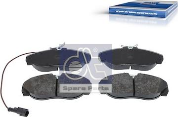 DT Spare Parts 12.93107 - Brake Pad Set, disc brake autospares.lv