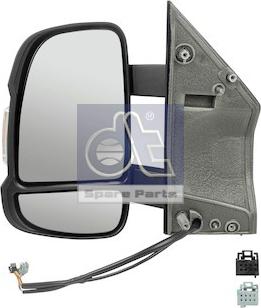 DT Spare Parts 12.83008 - Outside Mirror, driver cab autospares.lv