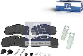 DT Spare Parts 3.96405 - Brake Pad Set, disc brake autospares.lv