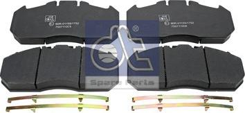 DT Spare Parts 3.96400 - Brake Pad Set, disc brake autospares.lv