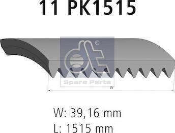 DT Spare Parts 3.34328 - V-Ribbed Belt autospares.lv