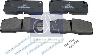 DT Spare Parts 2.94072 - Brake Pad Set, disc brake autospares.lv