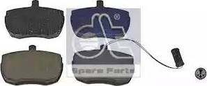 DT Spare Parts 7.92609 - Brake Pad Set, disc brake autospares.lv