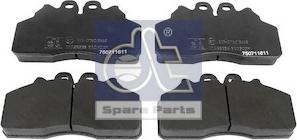 DT Spare Parts 7.92605 - Brake Pad Set, disc brake autospares.lv