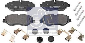 DT Spare Parts 7.92607 - Brake Pad Set, disc brake autospares.lv