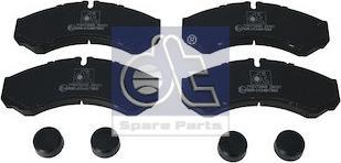 DT Spare Parts 7.92616 - Brake Pad Set, disc brake autospares.lv