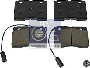 DT Spare Parts 7.92610 - Brake Pad Set, disc brake autospares.lv