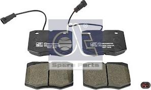 DT Spare Parts 7.92629 - Brake Pad Set, disc brake autospares.lv