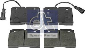 DT Spare Parts 7.92624 - Brake Pad Set, disc brake autospares.lv