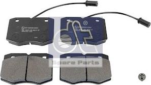 DT Spare Parts 7.92622 - Brake Pad Set, disc brake autospares.lv