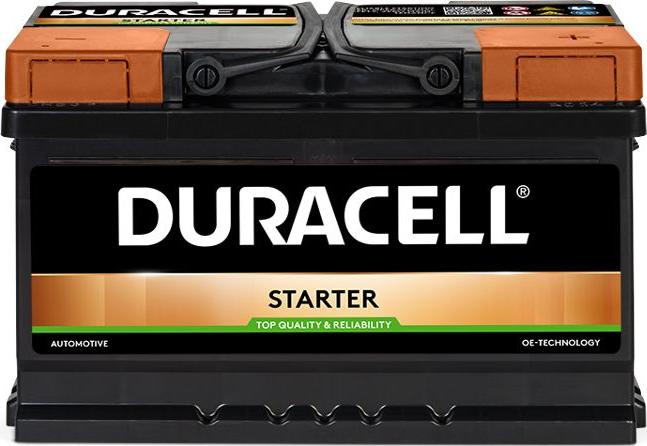 DURACELL 010570440801 - Starter Battery autospares.lv